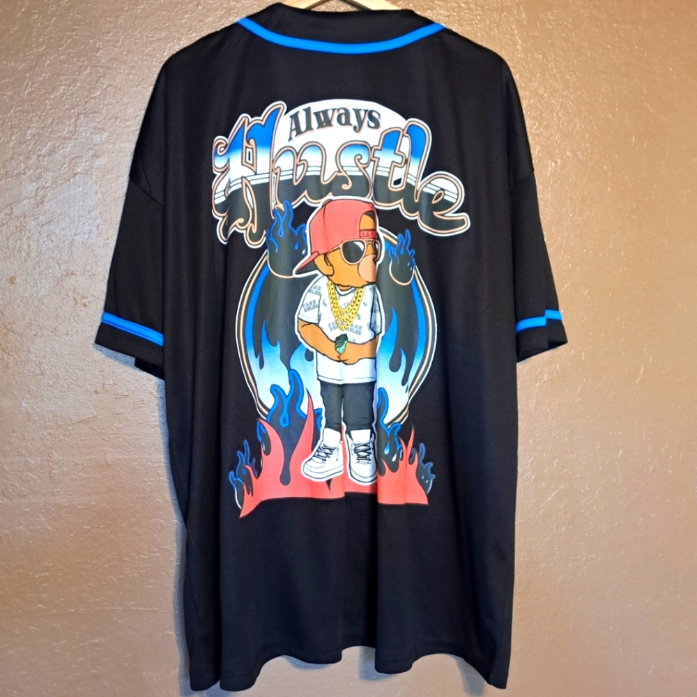 Hustle Baseball Jersey Size 3XL